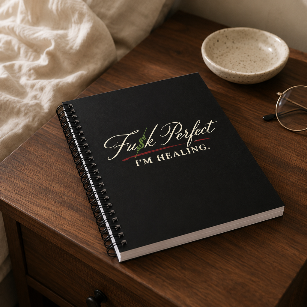 FU$K PERFECT | I'm Healing Spiral Notebook