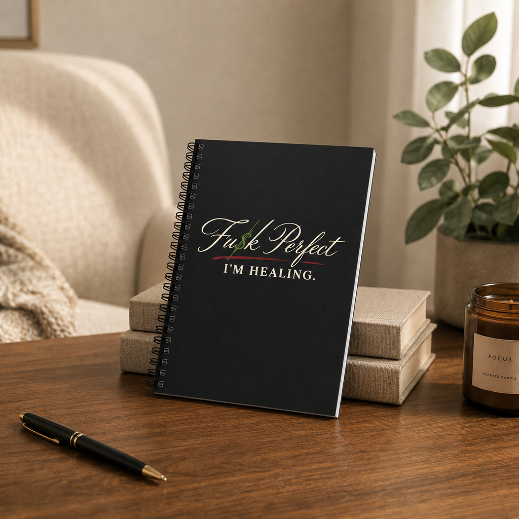 FU$K PERFECT | I'm Healing Spiral Notebook