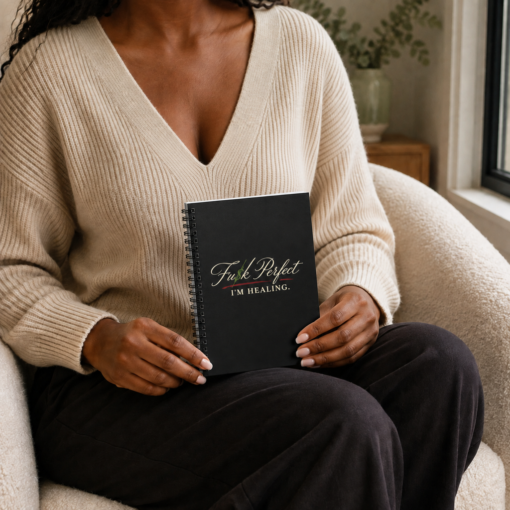 FU$K PERFECT | I'm Healing Spiral Notebook