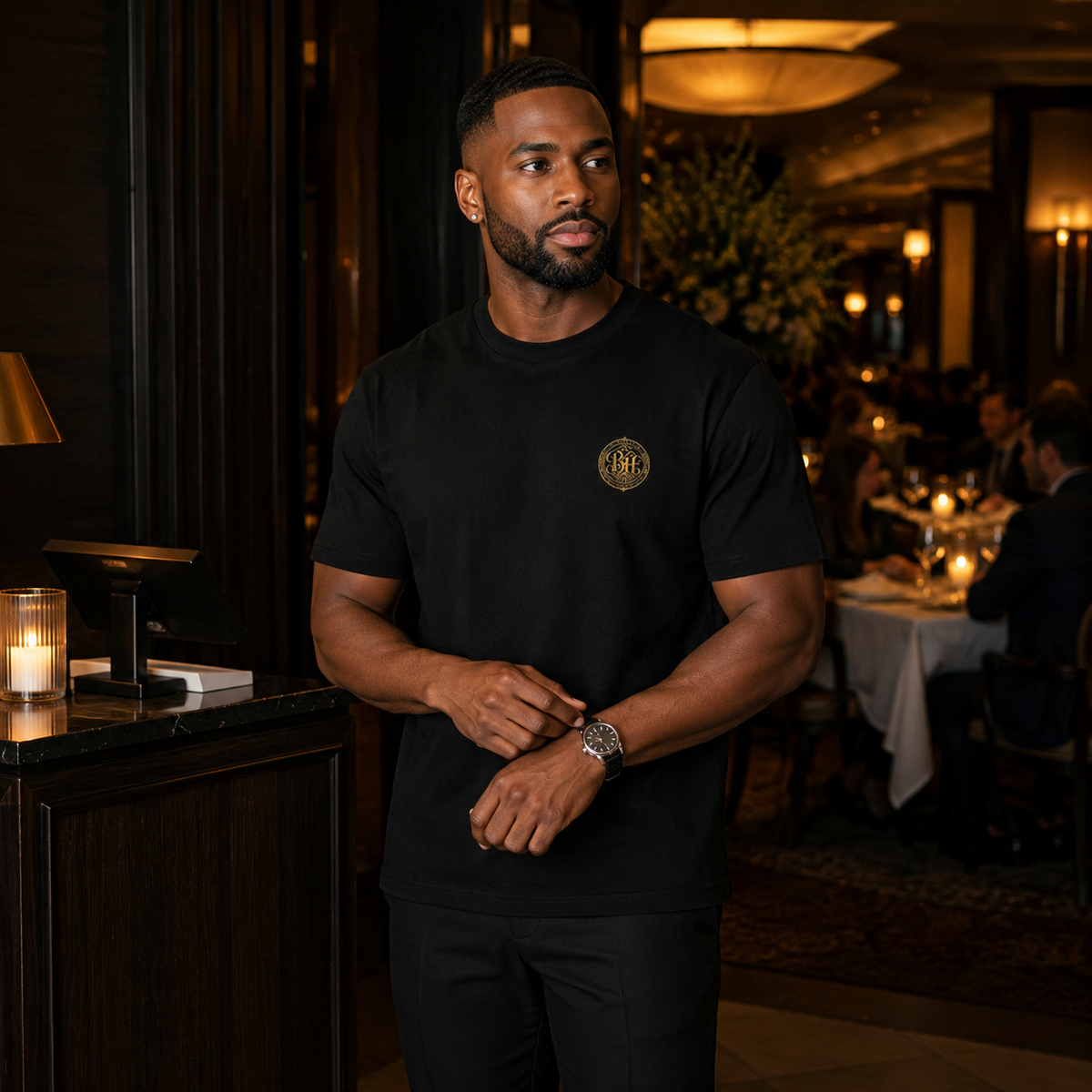 THE BLAQ TEE | Signature Monogram - Men's