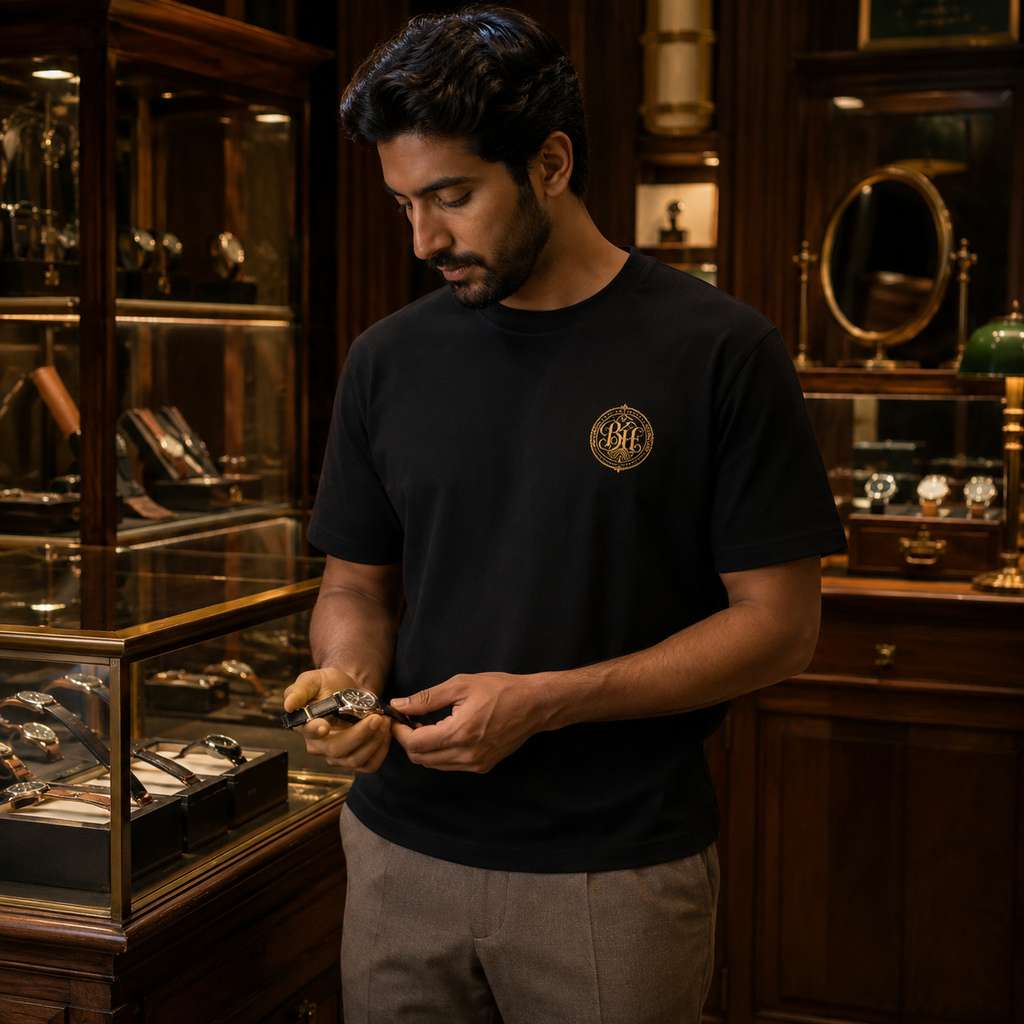 THE BLAQ TEE | Embroidered Monogram - Men's