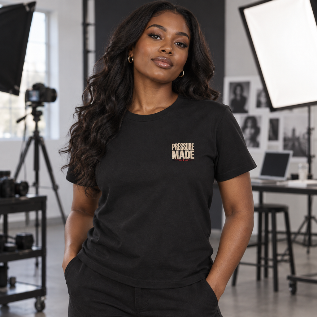 PRESSURE MADE | Signature Embroidered Chest Tee - Women's