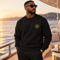 THE BLAQ CREW | Embroidered Monogram Sweatshirt - Unisex