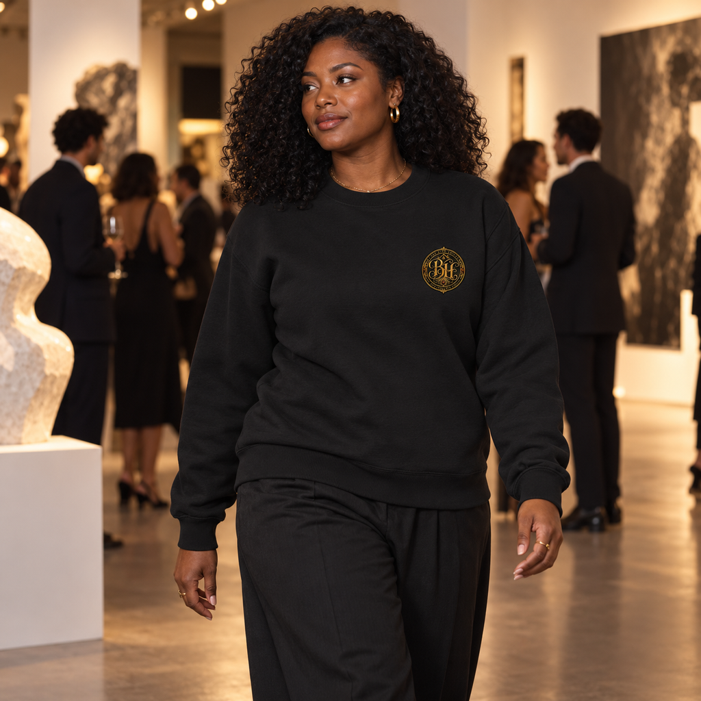 THE BLAQ CREW | Signature Monogram Sweatshirt - Unisex