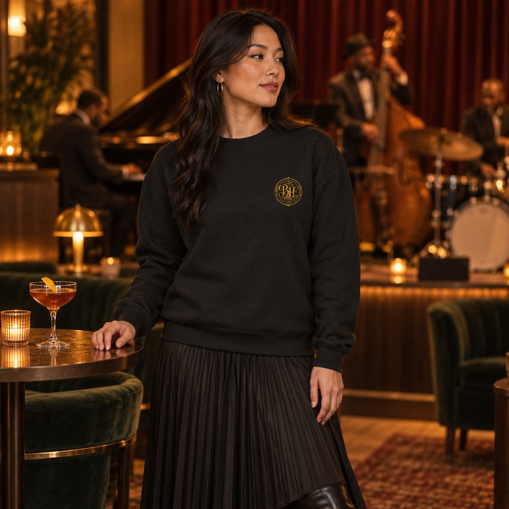 THE BLAQ CREW | Signature Monogram Sweatshirt - Unisex