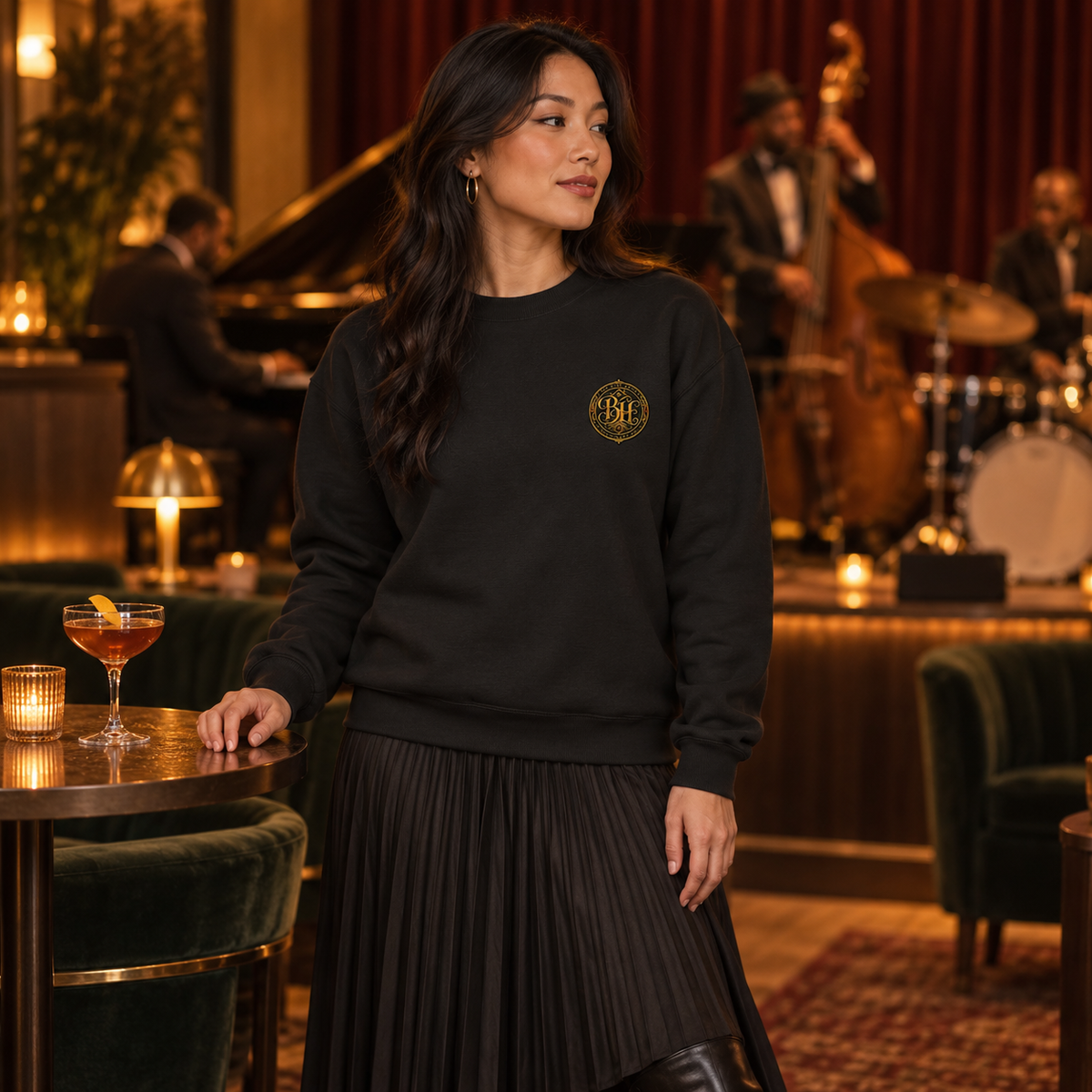 THE BLAQ CREW | Signature Monogram Sweatshirt - Unisex