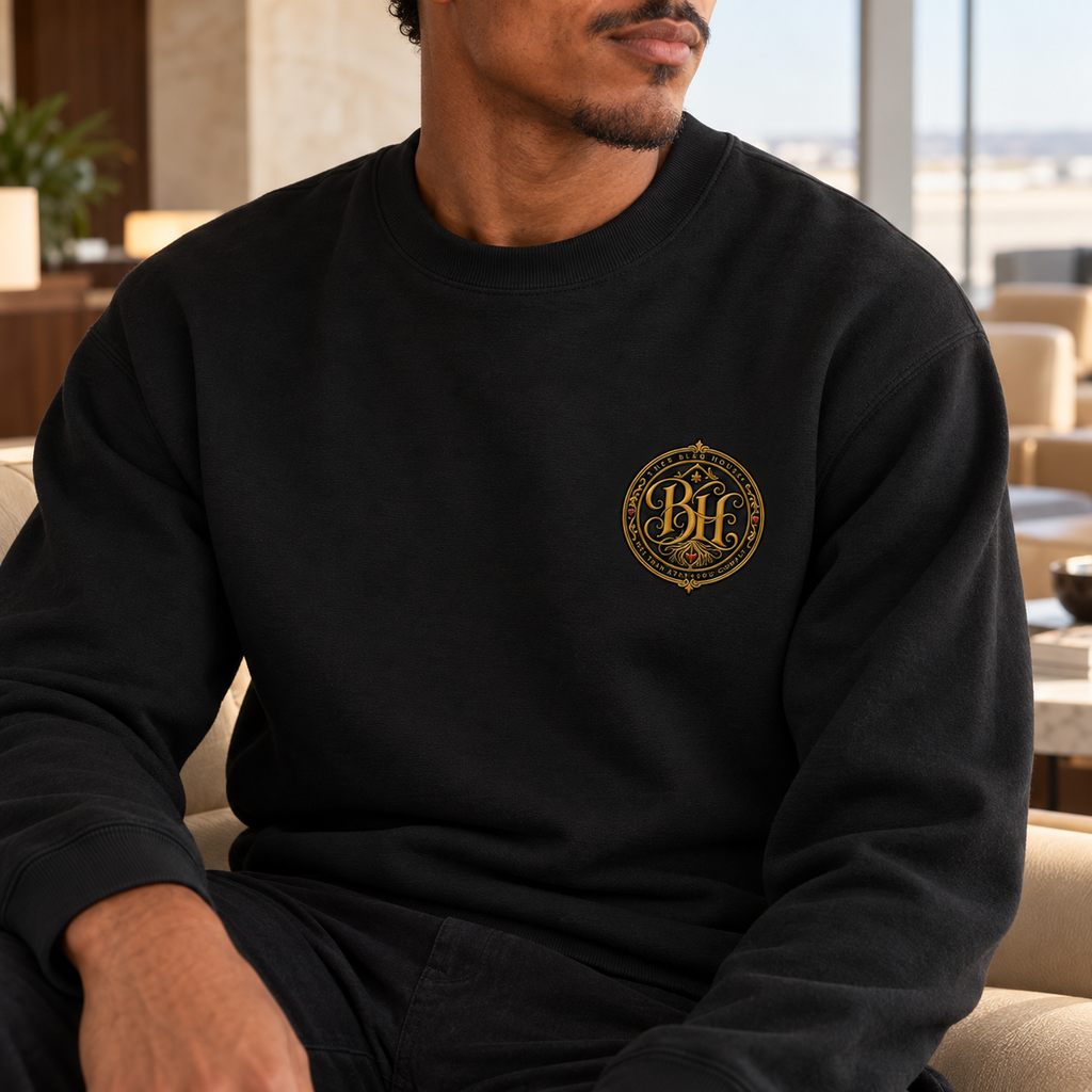 THE BLAQ CREW | Signature Monogram Sweatshirt - Unisex