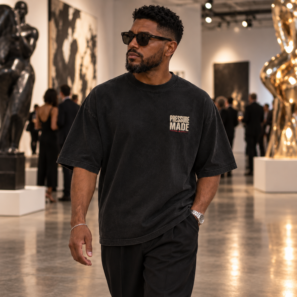 PRESSURE MADE | Signature Embroidered Chest Tee - Men's