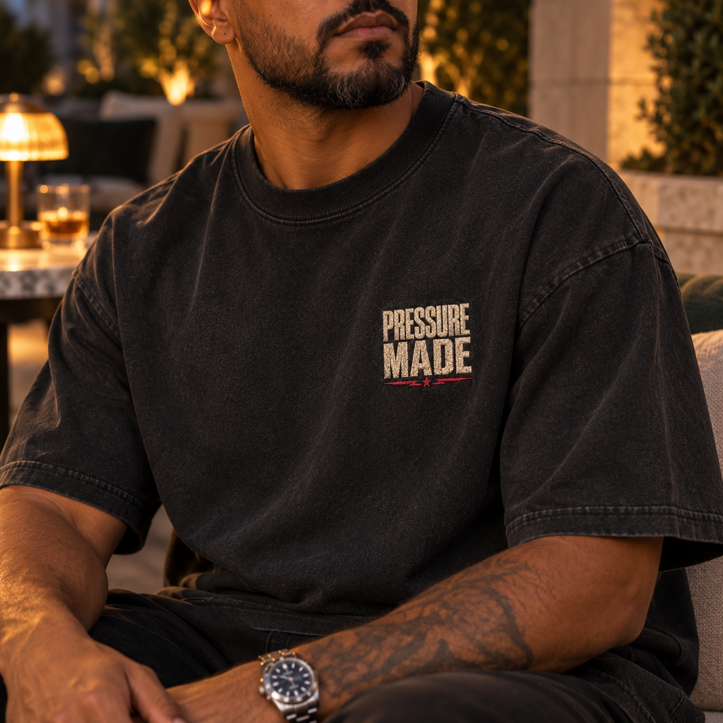 PRESSURE MADE | Signature Embroidered Chest Tee - Men's