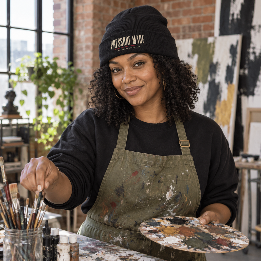 PRESSURE MADE | Embroirdered Beanie