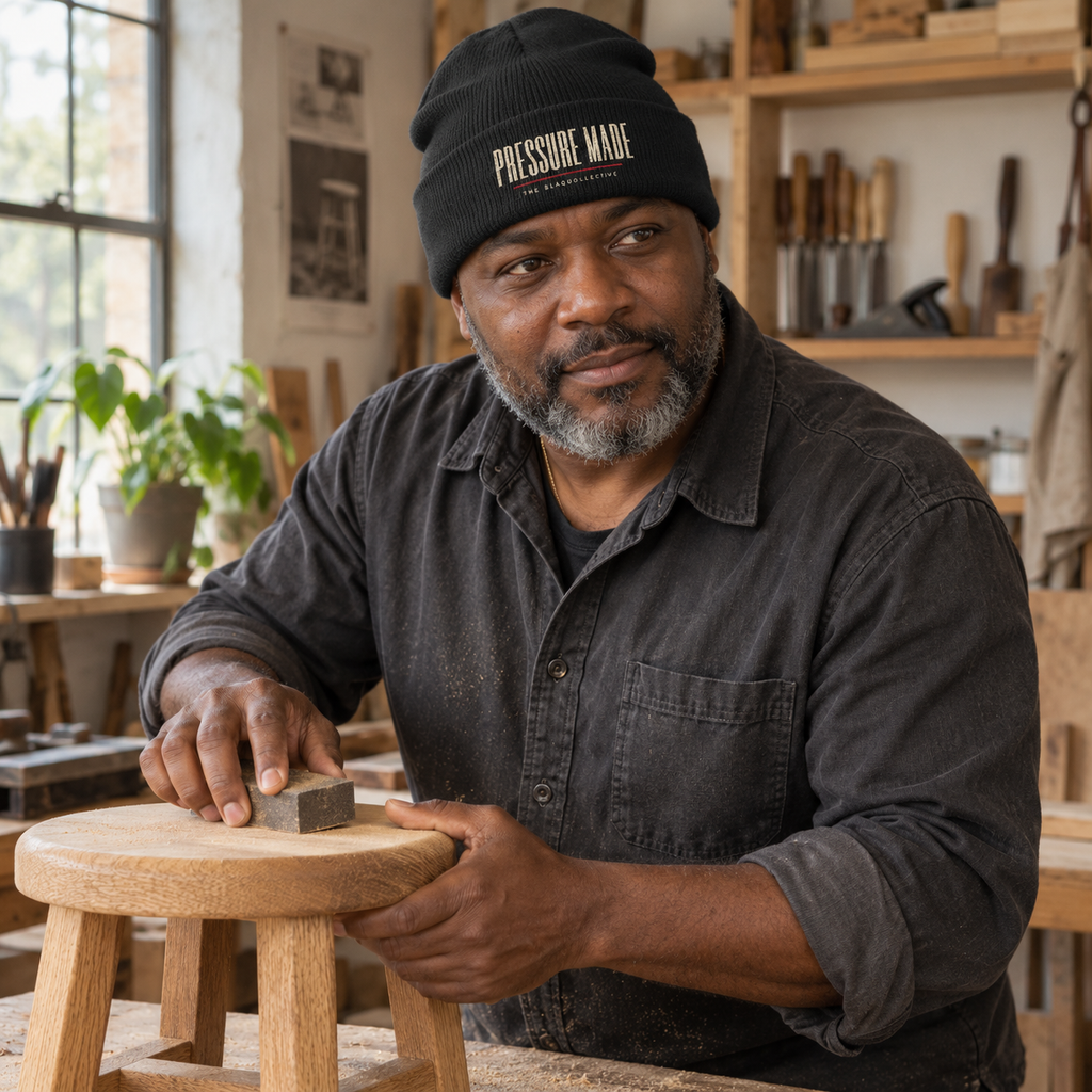PRESSURE MADE | Embroirdered Beanie