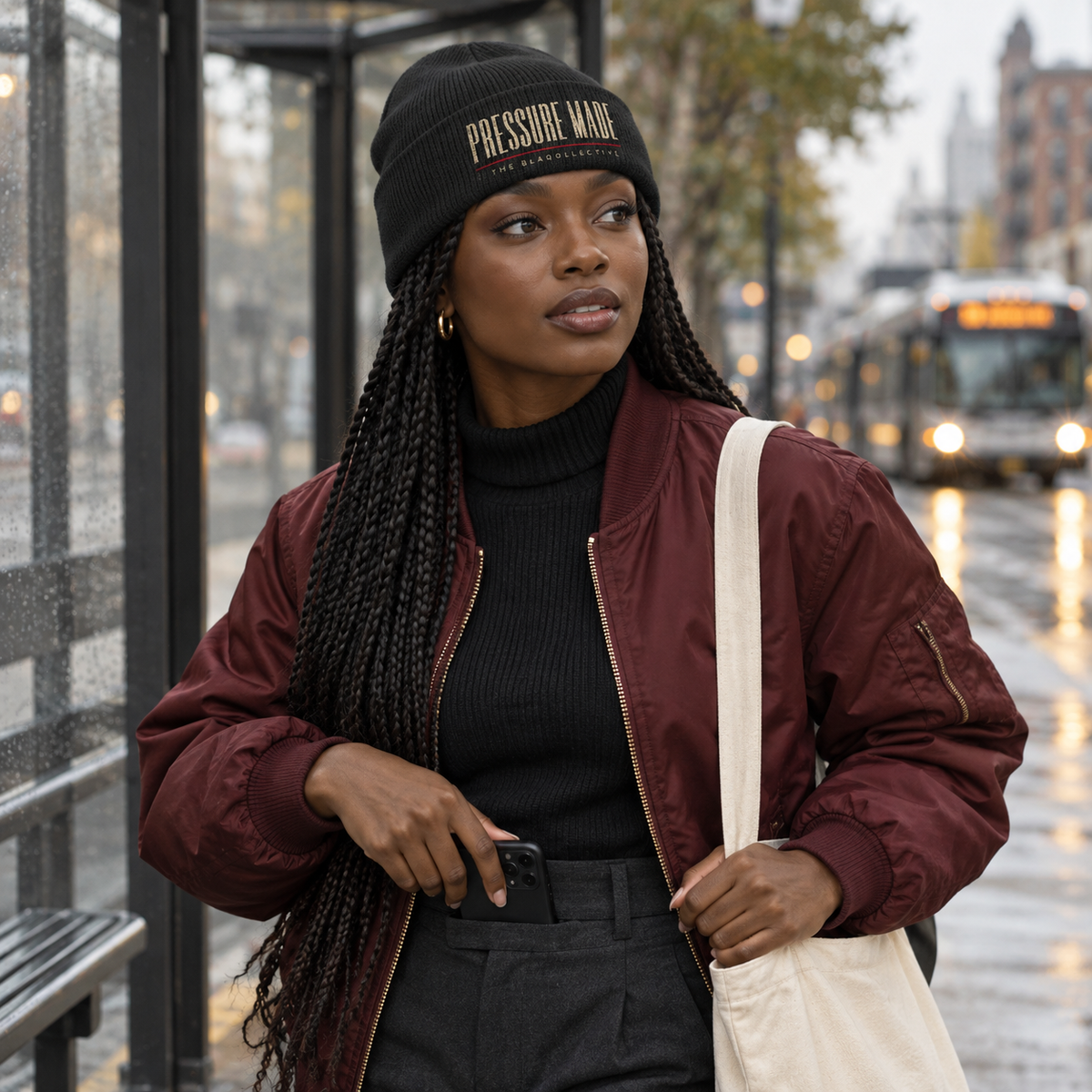 PRESSURE MADE | Embroirdered Beanie