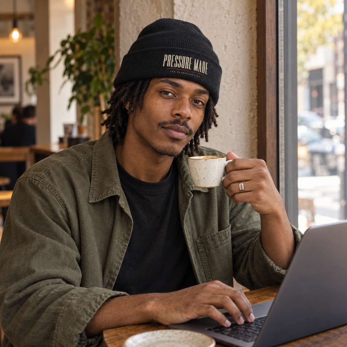 PRESSURE MADE | Embroirdered Beanie